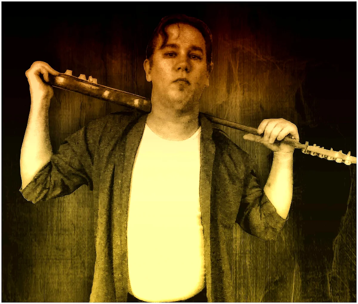 James Pitts performing solo with guitar